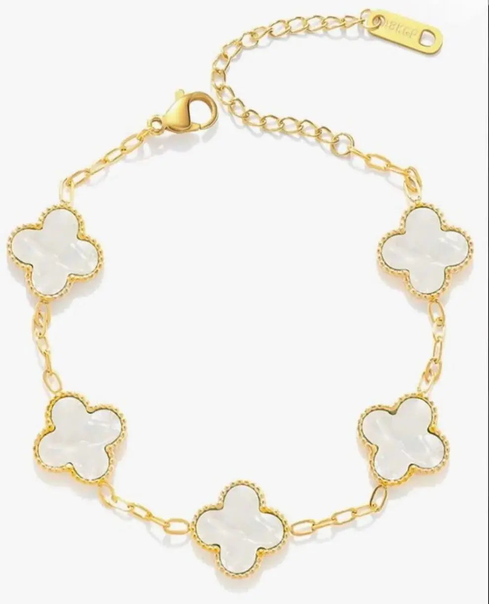 Clover Charm Bracelet - Lucky Symbol Maison Aurum