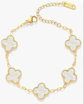 Clover Charm Bracelet - Lucky Symbol Maison Aurum
