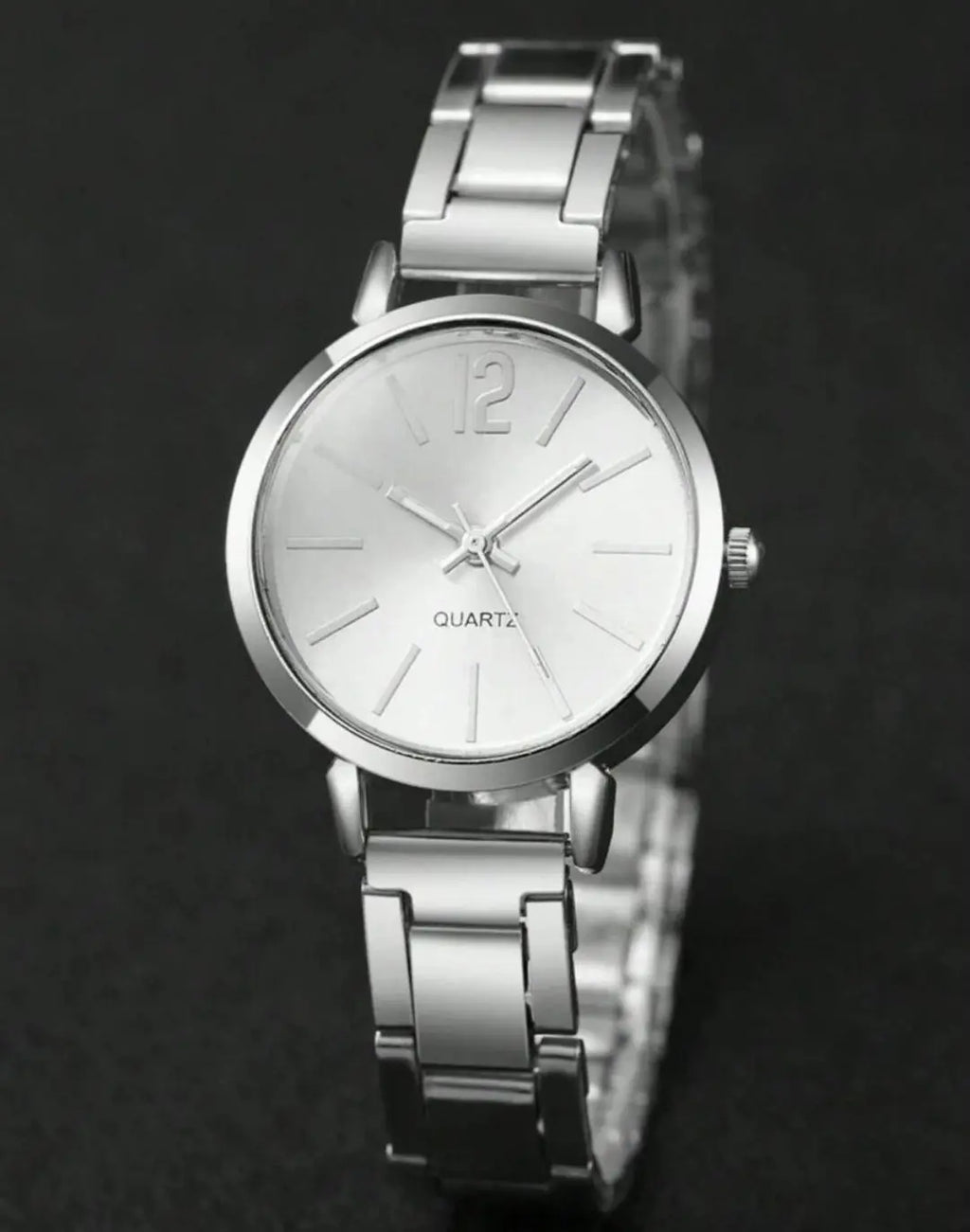Women's Stainless Steel Minimalist Small Dial Quartz Wristwatch and Bracelet Maison Aurum