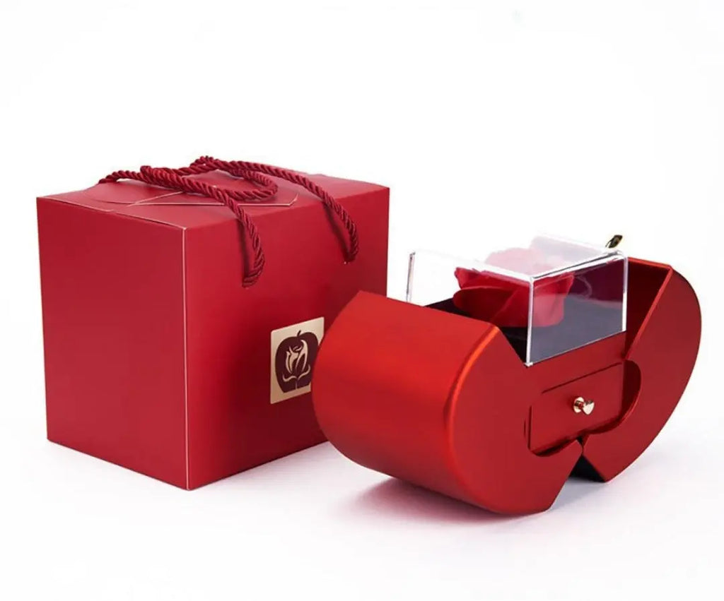 Rose Everlasting Necklace Gift Box Set Maison Aurum