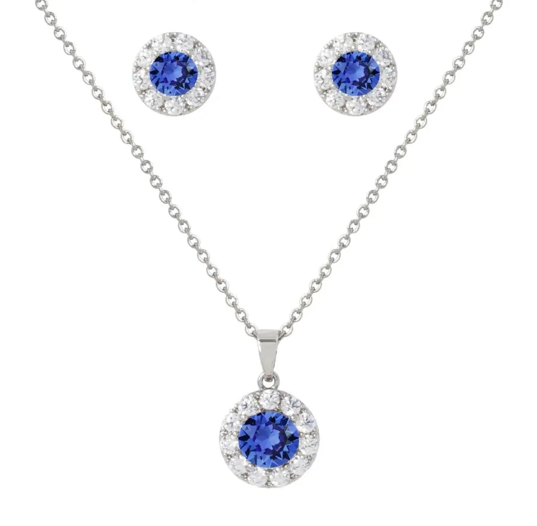 Jewellery Set - Sapphire Crystal Maison Aurum